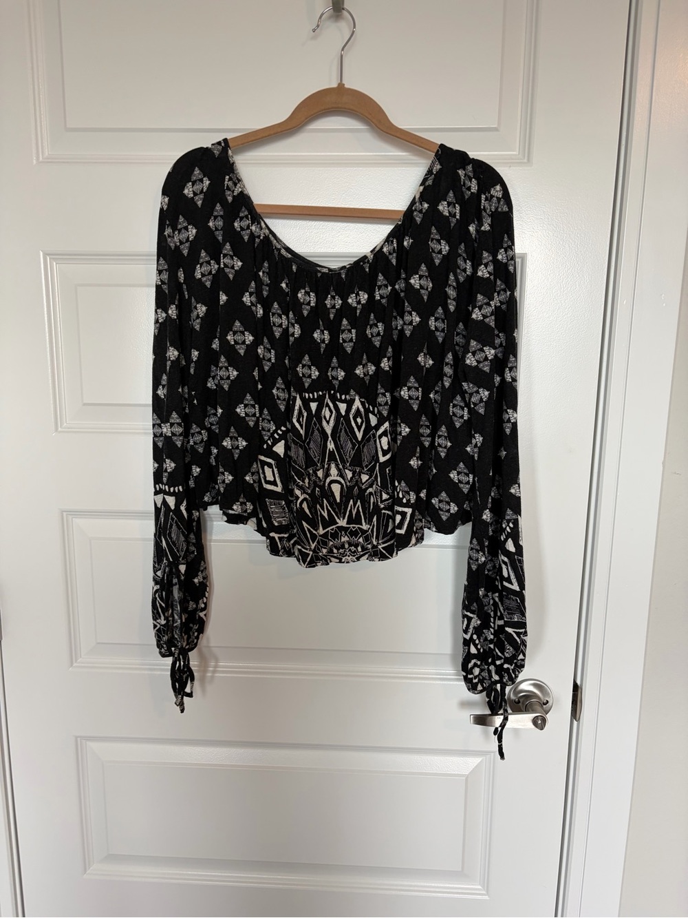 Free People- Bohemian Long-Sleeve Blouse